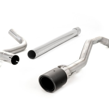 VW Up GTI 115ps & 1.0TSI 90ps - Non-Resonated (Louder) Cat-Back Exhaust System with JET-90 Carbon Trim - Carbon Fibre