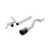 VW Up GTI 115ps & 1.0TSI 90ps - Non-Resonated (Louder) Cat-Back Exhaust System with JET-90 Carbon Trim - Carbon Fibre