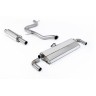 VW Golf MK7.5 GTI (Incl Performance Pack/Non GPF) - Resonated (Quieter) Cat-Back Exhaust System with GT-100 Polished Trims - Polished