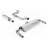 VW Golf MK7.5 GTI (Incl Performance Pack/Non GPF) - Resonated (Quieter) Cat-Back Exhaust System with JET-100 Carbon Trims - Carbon Fibre
