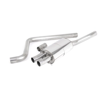 VW Polo GTI 2.0 TSI (AW - 5 Door/GPF Models) - Resonated (Quieter) GPF/OPF-Back Exhaust System - Cerakote Black