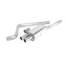 VW Polo GTI 2.0 TSI (AW - 5 Door/GPF Models) - Resonated (Quieter) GPF/OPF-Back Exhaust System with Burnt Titanium GT-90 Trims - Burnt Titanium