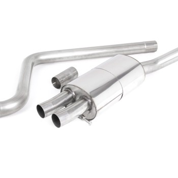 VW Polo GTI 2.0 TSI (AW - 5 Door/GPF Models) - Resonated (Quieter) GPF/OPF-Back Exhaust System with Carbon Jet-90 Trims - Carbon Fibre