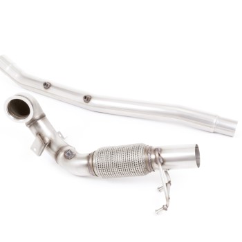 Large Bore Downpipe with Catalyst Delete - For OE Cat-Back (Audi/Seat/VW) - OE Cat-Back
