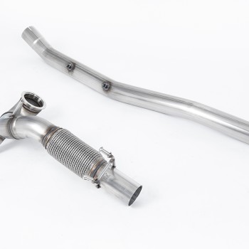 Large Bore Downpipe with Catalyst Delete - For Milltek Cat-Back (Audi/Seat/VW) - Milltek Cat-Back