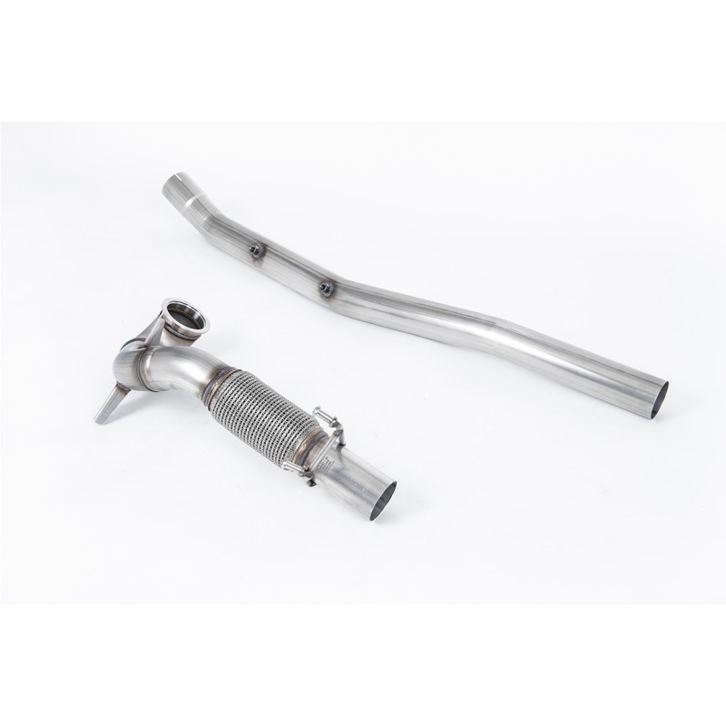 Large Bore Downpipe with Catalyst Delete - For Milltek Cat-Back (Audi/Seat/VW) - Milltek Cat-Back