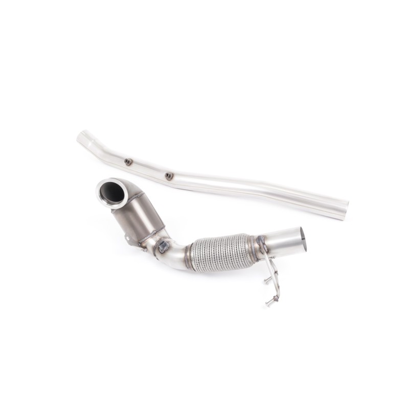 Large Bore Downpipe with HJS Hi-Flow Sports Catalyst - For Milltek Cat-Back (Audi/Seat/VW) - Milltek Cat-Back