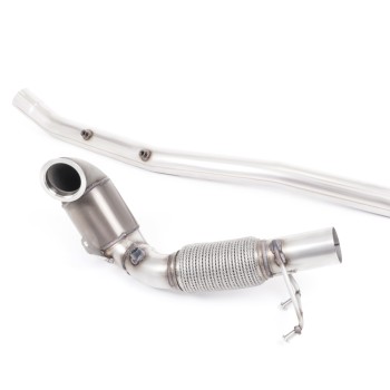 Large Bore Downpipe with Race Hi-Flow Sports Catalyst - For Milltek Cat-Back (Audi/Seat/VW) - Milltek Cat-Back