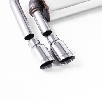 VW Golf MK7.5 1.5TSI Evo GT & R-Line - Resonated (Quieter) Cat-Back Exhaust System with Polished Trims (GTD Style) - Polished