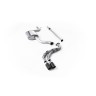 Seat Leon FR 1.8 TSI & VW Golf MK7.5 1.5TSI - Non-Resonated (Louder) Cat-Back Exhaust System with Carbon Trims (GTD Style) - Carbon Fibre