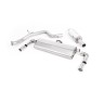 VW Golf MK7.5 GTI (TCR & Performance Pack - GPF Models) - Resonated (Quieter) Cat-Back Exhaust System with GT-100 Polished Trims - Polished