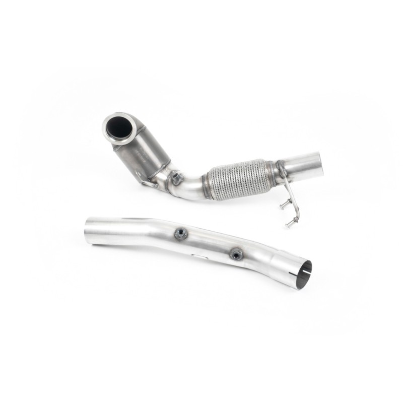 Seat Leon Cupra/Skoda Octavia vRS/VW MK7.5 GTI - Large Bore Downpipe with 200 Cell HJS Catalyst and GPF/OPF Delete (For Milltek Catback Only) - Milltek Cat-Back