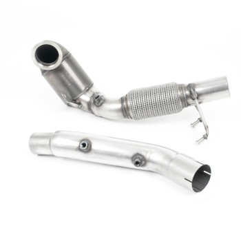 Seat Leon Cupra/Skoda Octavia vRS/VW MK7.5 GTI - Large Bore Downpipe with 200 Cell HJS Catalyst and GPF/OPF Delete (For OE Catback Only) - OE Cat-Back