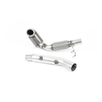 Seat Leon Cupra/Skoda Octavia vRS/VW MK7.5 GTI - Large Bore Downpipe with 200 Cell HJS Catalyst and GPF/OPF Delete (For OE Catback Only) - OE Cat-Back