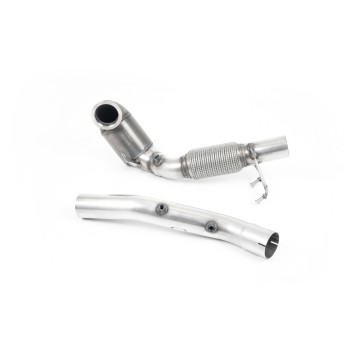 Seat Leon Cupra/Skoda Octavia vRS/VW MK7.5 GTI - Cast Downpipe with 200 Cell Race Cat and GPF/OPF Delete (For Milltek Catback Only) - Milltek Cat-Back