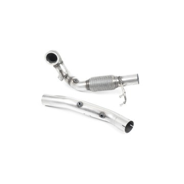 Seat Leon Cupra/Skoda Octavia vRS/VW MK7.5 GTI - Cast Downpipe with GPF/OPF & Catalyst Delete (For Milltek Catback Only) - Milltek Cat-Back