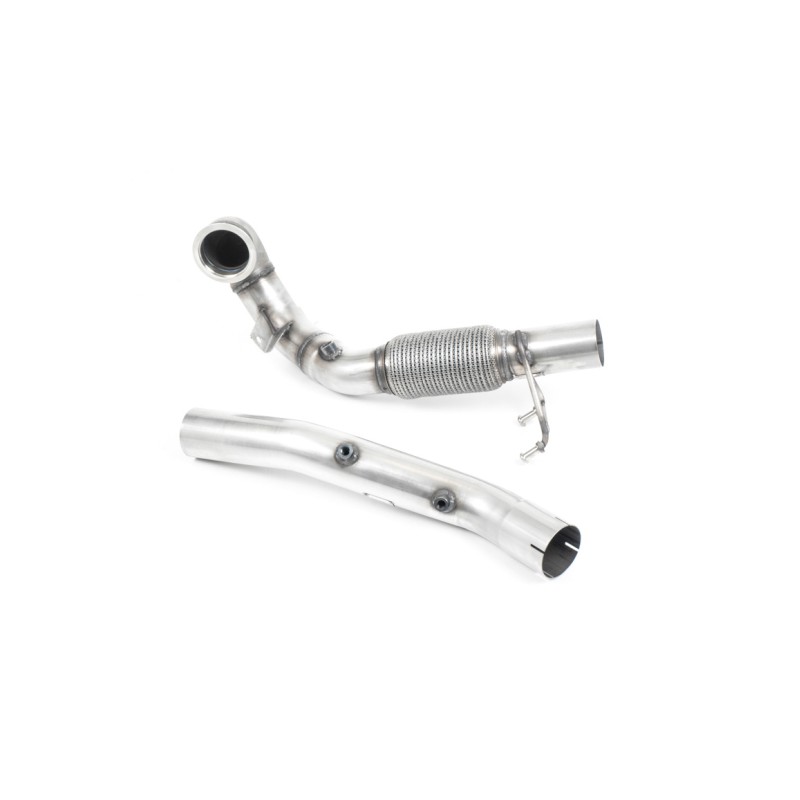 Seat Leon Cupra/Skoda Octavia vRS/VW MK7.5 GTI - Cast Downpipe with GPF/OPF & Catalyst Delete (For Milltek Catback Only) - Milltek Cat-Back