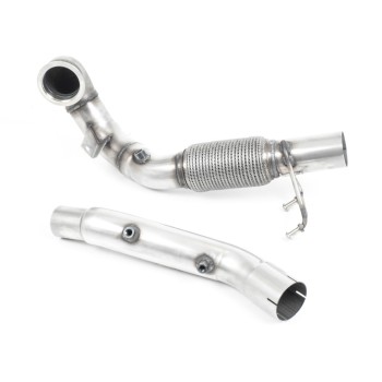 Seat Leon Cupra/Skoda Octavia vRS/VW MK7.5 GTI - Cast Downpipe with GPF/OPF & Catalyst Delete (For OE Catback) - OE Cat-Back