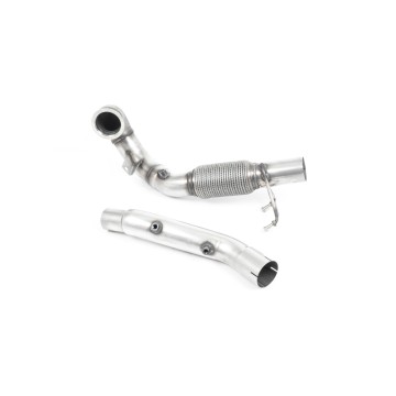 Seat Leon Cupra/Skoda Octavia vRS/VW MK7.5 GTI - Cast Downpipe with GPF/OPF & Catalyst Delete (For OE Catback) - OE Cat-Back
