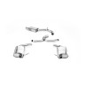 VW Golf R Mk7.5 Estate - Cat-Back Exhaust System with Cerakote Black Quad Oval Tips - Cerakote Black