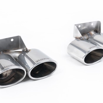 VW Golf R Mk7.5 Estate - Cat-Back Exhaust System with Polished Quad Oval Tips - Polished