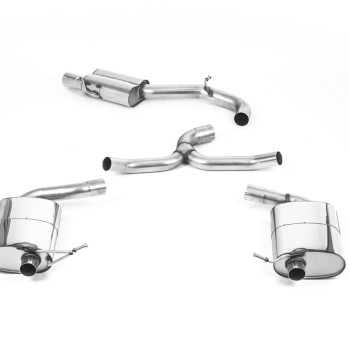 VW Golf R Mk7.5 Estate - Cat-Back Exhaust System with Polished Quad Oval Tips - Polished
