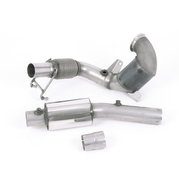 VW Polo GTI 2.0 TSI (AW - 5 Door/Pre Facelift/GPF Models) - Resonated (Quieter) Downpipe with Hi-Flow Sports Cat - For OE Cat-Back - OE Cat-Back