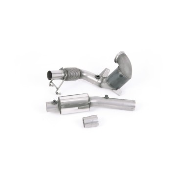 VW Polo GTI 2.0 TSI (AW - 5 Door/Pre Facelift/GPF Models) - Resonated (Quieter) Downpipe with Hi-Flow Sports Cat - For OE Cat-Back - OE Cat-Back