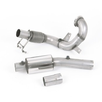 VW Polo GTI 2.0 TSI (AW - 5 Door/Pre Facelift/GPF Models) - Resonated (Quieter) Downpipe & De-Cat - For Milltek Cat-Back - Milltek Cat-Back