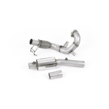 VW Polo GTI 2.0 TSI (AW - 5 Door/Pre Facelift/GPF Models) - Resonated (Quieter) Downpipe & De-Cat - For Milltek Cat-Back - Milltek Cat-Back