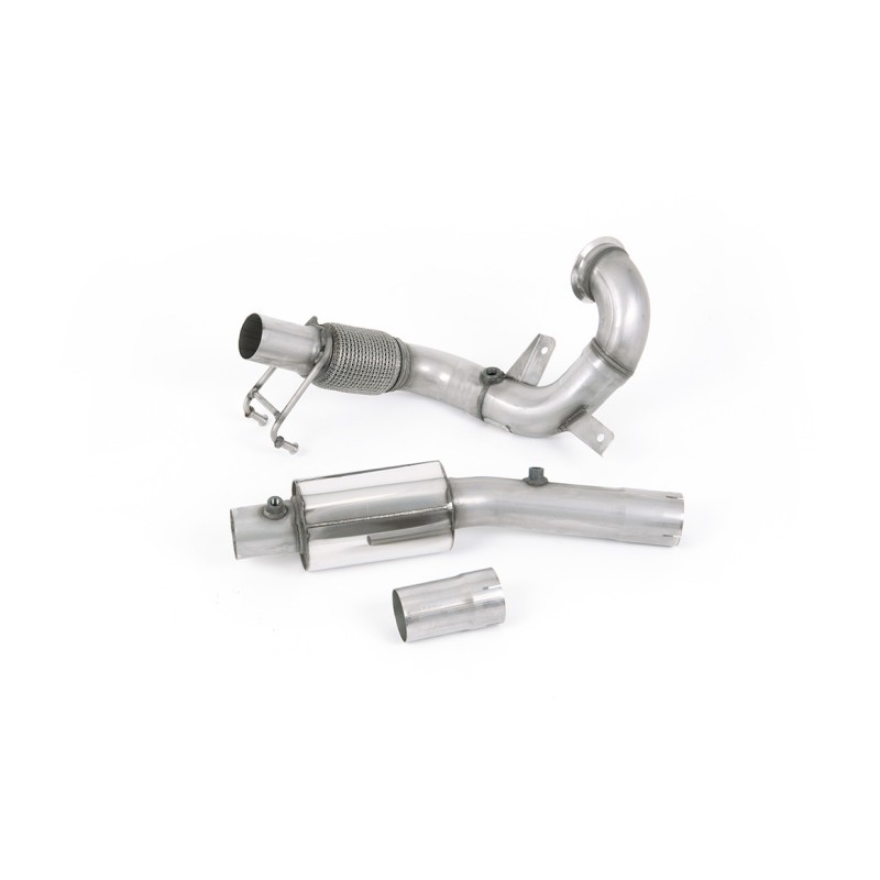VW Polo GTI 2.0 TSI (AW - 5 Door/Pre Facelift/GPF Models) - Resonated (Quieter) Downpipe & De-Cat - For Milltek Cat-Back - Milltek Cat-Back