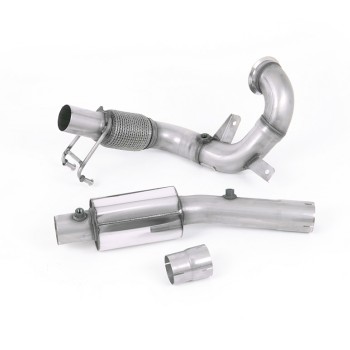 VW Polo GTI 2.0 TSI (AW - 5 Door/Pre Facelift/GPF Models) - Resonated (Quieter) Downpipe & De-Cat - For OE Cat-Back - OE Cat-Back