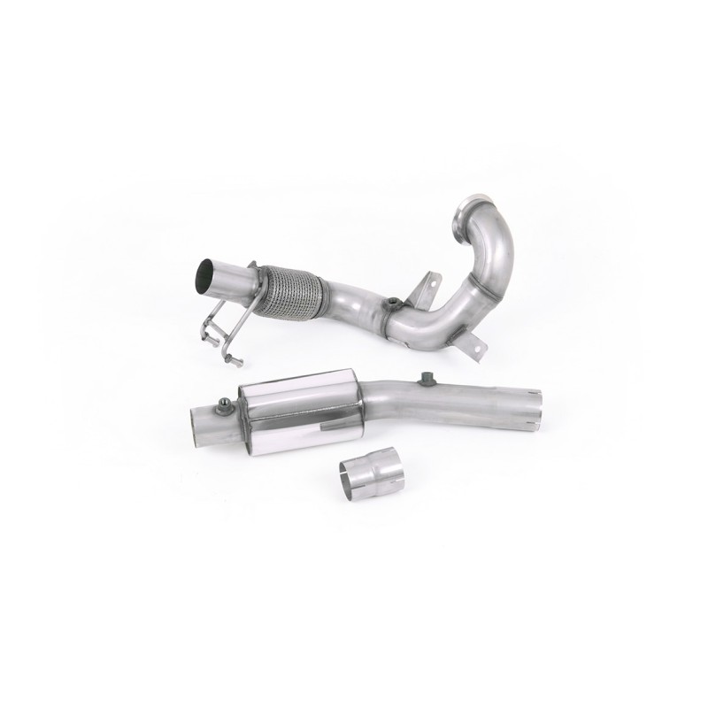 VW Polo GTI 2.0 TSI (AW - 5 Door/Pre Facelift/GPF Models) - Resonated (Quieter) Downpipe & De-Cat - For OE Cat-Back - OE Cat-Back