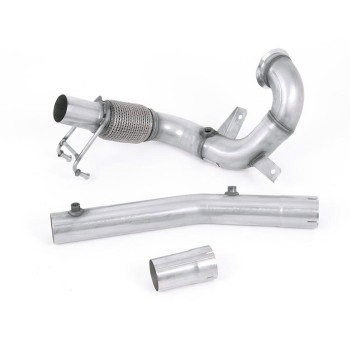 VW Polo GTI 2.0 TSI (AW - 5 Door/Pre Facelift/GPF Models) - Non-Resonated (Louder) Downpipe & De-Cat - For Milltek Cat-Back - Milltek Cat-Back
