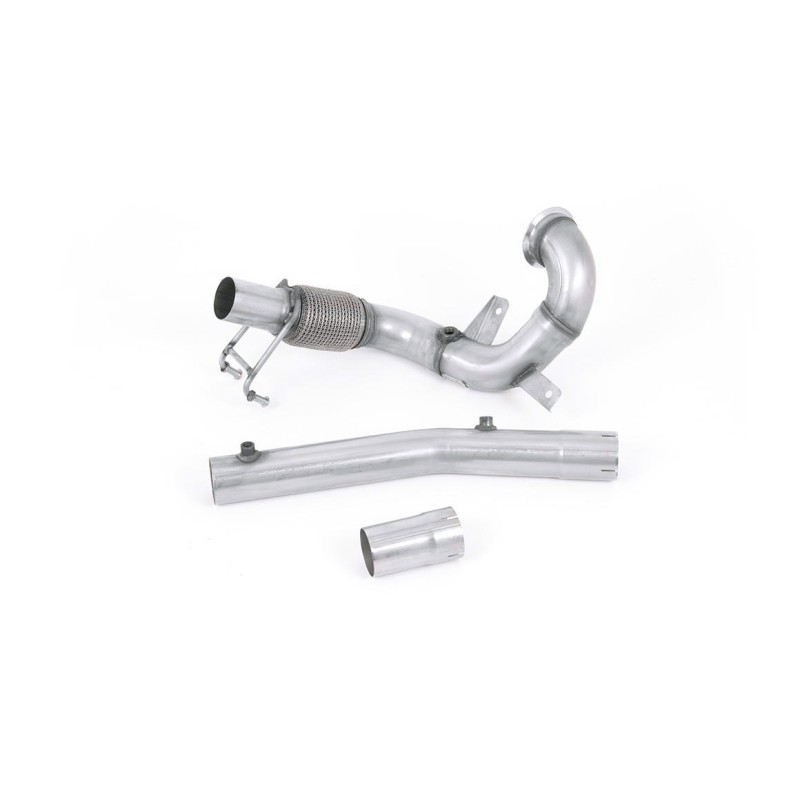 VW Polo GTI 2.0 TSI (AW - 5 Door/Pre Facelift/GPF Models) - Non-Resonated (Louder) Downpipe & De-Cat - For Milltek Cat-Back - Milltek Cat-Back