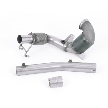VW Polo GTI 2.0 TSI (AW - 5 Door/Pre Facelift/GPF Models) - Non-Resonated (Louder) Downpipe with Hi-Flow Sports Cat - For OE Cat-Back - OE Cat-Back