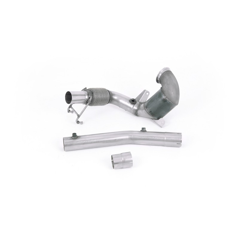 VW Polo GTI 2.0 TSI (AW - 5 Door/Pre Facelift/GPF Models) - Non-Resonated (Louder) Downpipe with Hi-Flow Sports Cat - For OE Cat-Back - OE Cat-Back