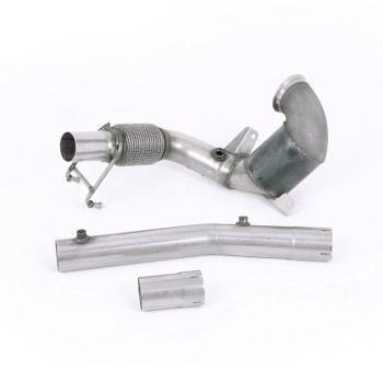 VW Polo GTI 2.0 TSI (AW - 5 Door/Pre Facelift/GPF Models) - Non-Resonated (Louder) Downpipe with Hi-Flow Sports Cat - For Milltek Cat-Back - Milltek Cat-Back
