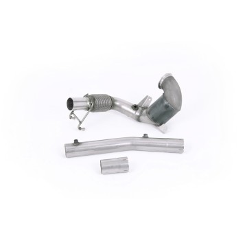 VW Polo GTI 2.0 TSI (AW - 5 Door/Pre Facelift/GPF Models) - Non-Resonated (Louder) Downpipe with Hi-Flow Sports Cat - For Milltek Cat-Back - Milltek Cat-Back