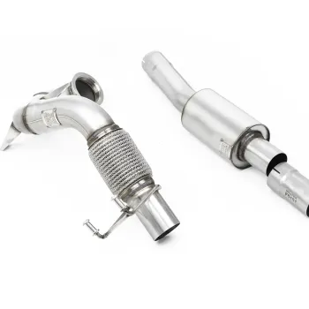 VW Polo GTI 2.0 TSI (AW - 5 Door/Non GPF Models) - Resonated Downpipe and Decat for Milltek Cat Back - Milltek Cat-Back