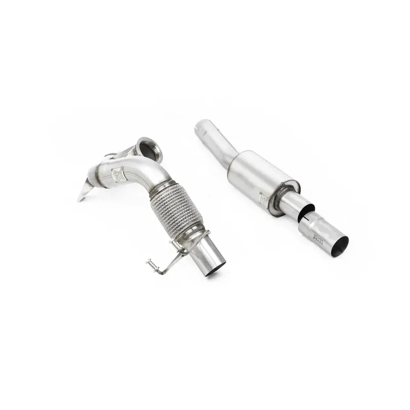 VW Polo GTI 2.0 TSI (AW - 5 Door/Non GPF Models) - Resonated Downpipe and Decat for Milltek Cat Back - Milltek Cat-Back