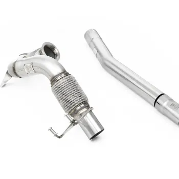 VW Polo GTI 2.0 TSI (AW - 5 Door/Non GPF Models) - Non-Resonated Downpipe and Decat for Milltek Cat Back - Milltek Cat-Back