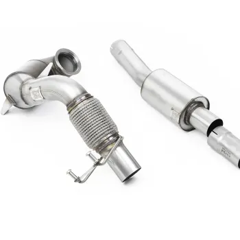 VW Polo GTI 2.0 TSI (AW - 5 Door/Non GPF Models) - Resonated Downpipe and Race Cat for Milltek Cat Back - Milltek Cat-Back