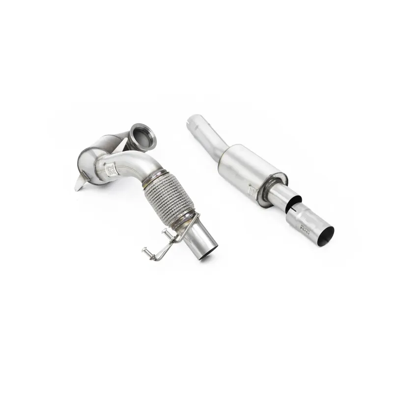 VW Polo GTI 2.0 TSI (AW - 5 Door/Non GPF Models) - Resonated Downpipe and Race Cat for Milltek Cat Back - Milltek Cat-Back