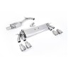 VW Golf R MK7.5 2.0 TSI 310ps (Non GPF Models & 76mm systems) - Resonated (Quieter) Cat-Back Exhaust System with Titanium GT-100 Round Tips - Brushed Titanium