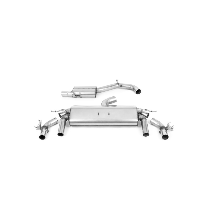 VW T-Roc R 2.0TSI - GPF/OPF Back Exhaust System with Carbon Fibre Jet-100 Tips - Carbon Fibre