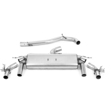 VW T-Roc R 2.0TSI - Non-Resonated (Louder) GPF/OPF Back Exhaust System with Polished GT-100 Tips - Polished