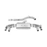 VW Golf R MK8/MK8.5 - 80MM Non-Resonated (Louder) OPF Back Exhaust System with Cerakote Black GT-115 Trims - Cerakote Black