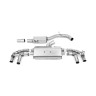 VW Golf R MK8/MK8.5 - 80MM Resonated (Quieter) OPF Back Exhaust System with Polished GT-115 Trims - Polished