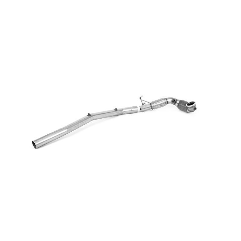 Large Bore Downpipe & Hi Flow Sports Cat - For Milltek Cat Back (Golf Mk8 R/Audi S3 8Y) - Milltek Cat-Back